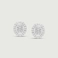 Dazzling Oval Diamond Stud Earrings,,hi-res view 3