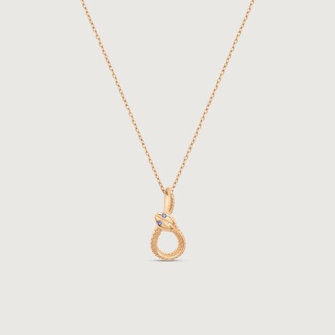 Serpent Flow Gold Pendant
