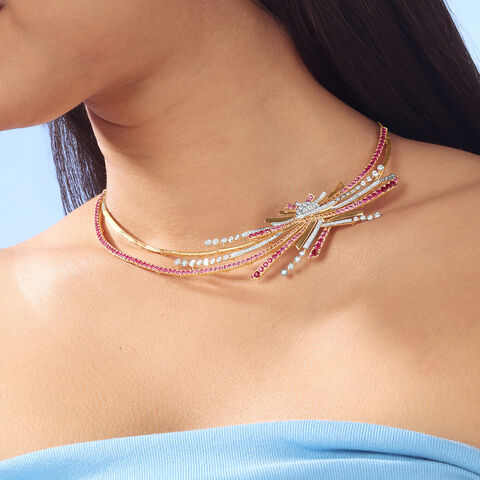 Sunset Radiance Diamond Necklace