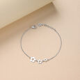 Bubbly Bloom Silver Bracelet,,hi-res view 1