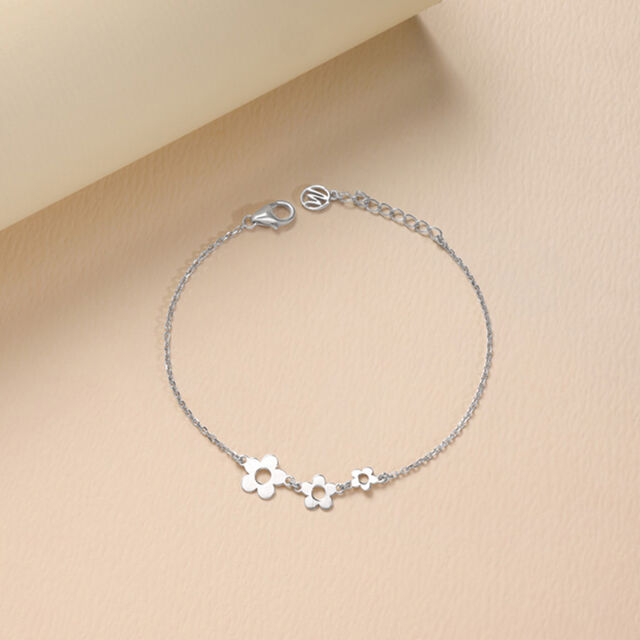 Bubbly Bloom Silver Bracelet,,hi-res image number null