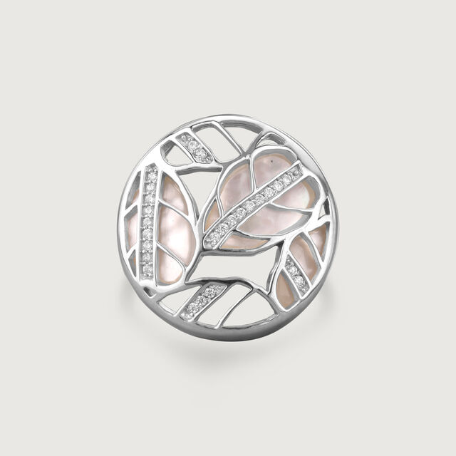 Mother of Pearl Charming Silver Ring,,hi-res image number null