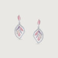 Mother of Pearl Pastel Silver Drop Earrings,,hi-res view 3