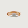Clean Cuts Gold & Diamond Finger Ring for Men,,hi-res view 3