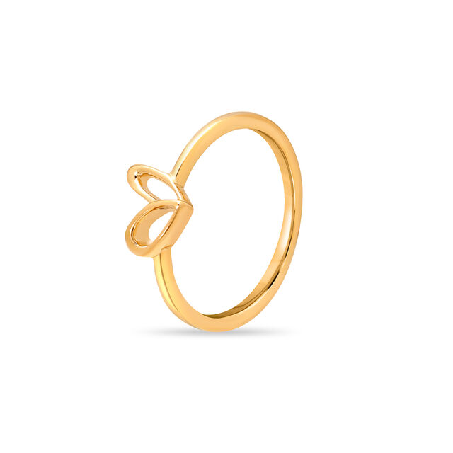14KT Yellow Gold Rare Love Finger Ring,,hi-res image number null