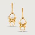 Moon shadow Melody 14KT Pearl Drop Earring,,hi-res view 3