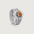 Mystic Trio Stackable Silver Ring,,hi-res view 6