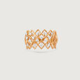 Zigzag Shine Gold & Diamond Finger Ring,,hi-res view 4