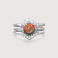 Mystic Trio Stackable Silver Ring,,hi-res view 5