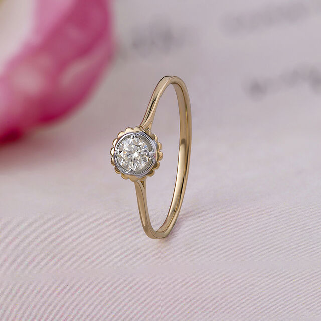 Blooming Beauty 14 kt Gold & Diamond Ring,,hi-res image number null