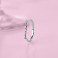 Sparkling Sleek Gold & Diamond Finger Ring,,hi-res view 1
