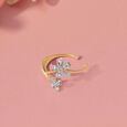 Daisy Charm Diamond Earcuff,,hi-res view 2