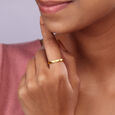 22KT Yellow Gold Striking Abstract Finger Ring,,hi-res view 2