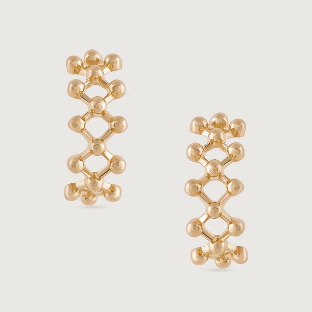 Elegant Cascade Gold Drop Earrings,,hi-res image number null