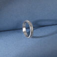 Sleek Twist Silver Ring,,hi-res view 1