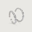 Embossed Elegance Silver Toe Ring for Women,,hi-res view 2