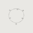 Flirty Bloom Silver Anklet,,hi-res view 3