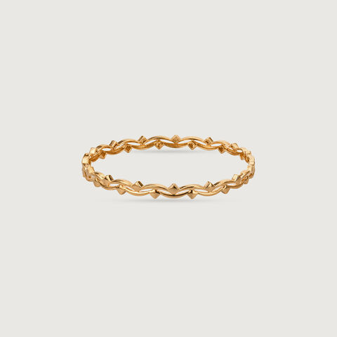 Fluid Weave Gold Bangle