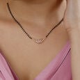 Woven Waves Gold and Diamond Mangalsutra,,hi-res view 2
