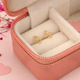 Eternal Blossom 14KT Yellow Gold Stud Earrings,,hi-res view 1