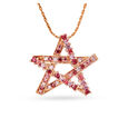 14KT Rose Gold Star Pendant,,hi-res view 1