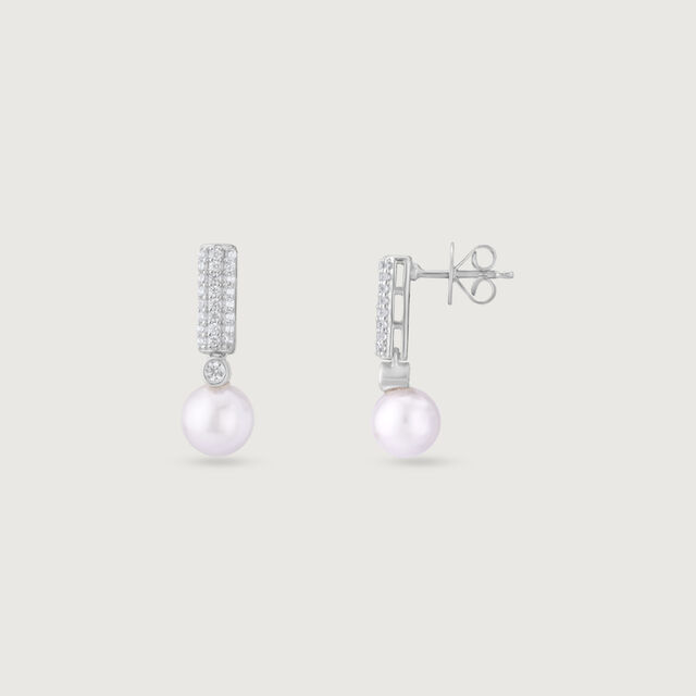 Gleam Drop Silver Drop Earrings,,hi-res image number null