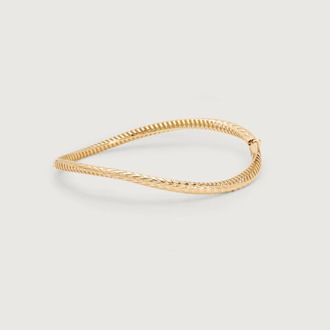 Fierce Weave Gold Bangle