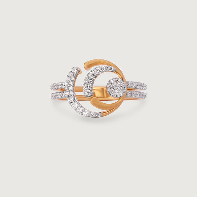 Cosmic Embrace Gold & Diamond Finger Ring,,hi-res image number null