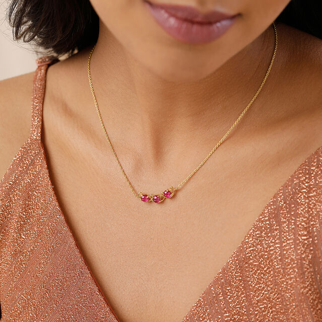 Ruby Royale Radiance 14KT Necklace,,hi-res image number null