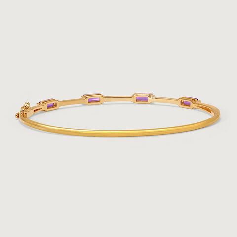 Violet Velvet 14KT Amethyst Bangle