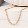 Dual Layer Rose Gold Chain,,hi-res view 1