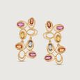 Vivid Cascade Sapphire Drop Earrings,,hi-res view 3