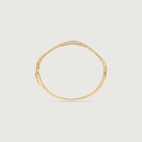 Woven Rhythm Diamond Bangle