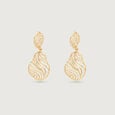 Flowing Dune Gold Drop Earrings,,hi-res view 1