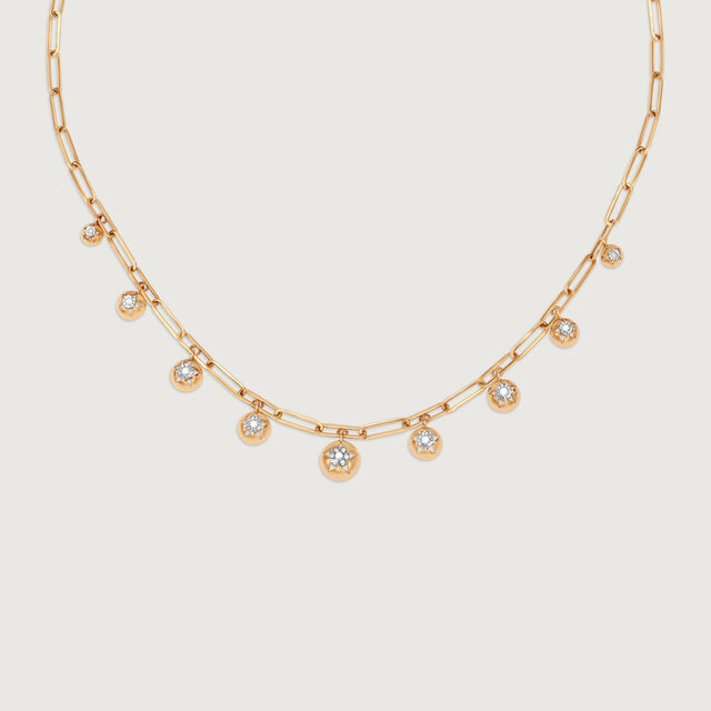 Night Sky Dangles 14KT Diamond Necklace,,hi-res image number null
