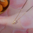 Harmonious Flow Gold and Diamond Mangalsutra,,hi-res view 1