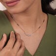 Forever Sparkle 18 KT Gold and Diamond Mangalsutra,,hi-res view 2