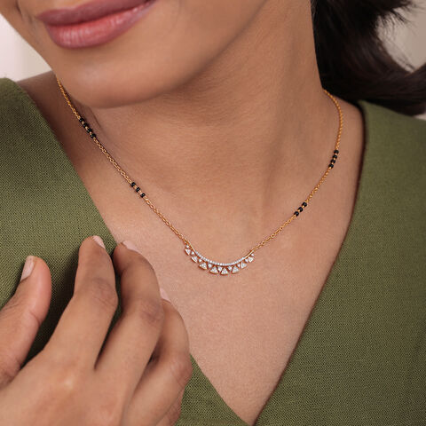 Forever Sparkle 18 KT Gold and Diamond Mangalsutra