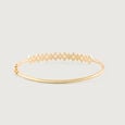 Rhythmic Twist Gold & Diamond Bangle,,hi-res view 5