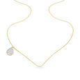 14kt Yellow Gold Drop Of Light Diamond Pendant With Chain,,hi-res view 1