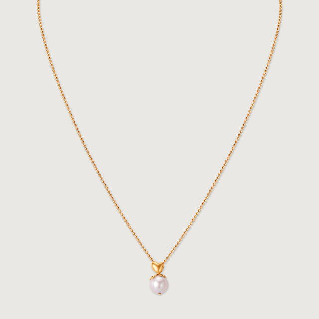 Glow Crush Pearl & Gold Necklace,,hi-res image number null