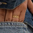 Urban Matrix Gold Ring,,hi-res view 2