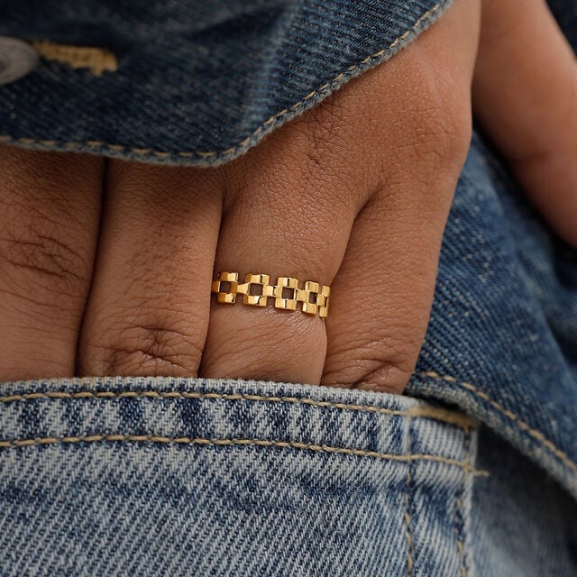 Urban Matrix Gold Ring,,hi-res image number null