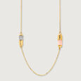 Mini Marvels 18KT Malachite Infinity Yard Chain,,hi-res view 4