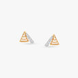 Linear Peak Diamond Stud Earrings,,hi-res view 1