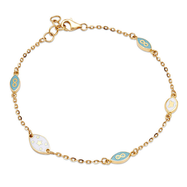 18KT Yellow Gold Charm Of Renewal Bracelet,,hi-res image number null