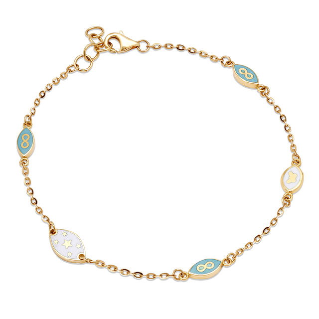 18KT Yellow Gold Charm Of Renewal Bracelet,,hi-res view 2