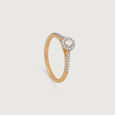 Eternal Halo Gold & Diamond Finger Ring,,hi-res view 3