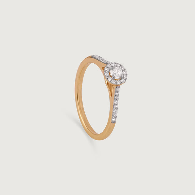 Eternal Halo Gold & Diamond Finger Ring,,hi-res image number null