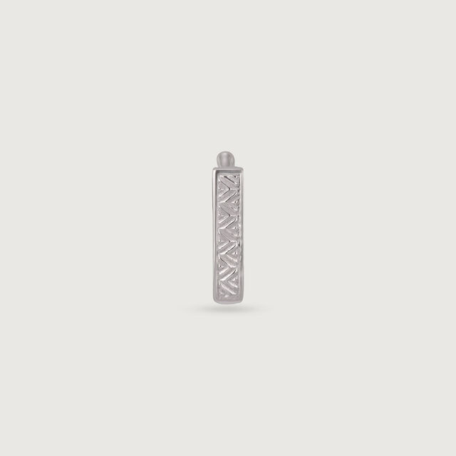 Edgy Linear Silver Nose Pin,,hi-res image number null